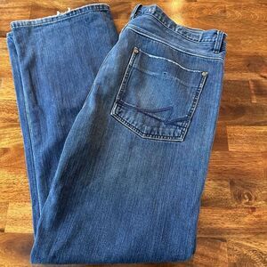 SL 100 Button Fly Denim Jeans Mens 38 x 34 Blue‎ 100% Cotton